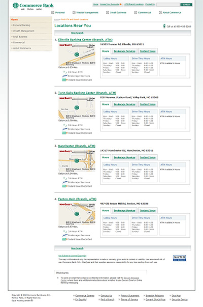 Commerce Bank Home Page